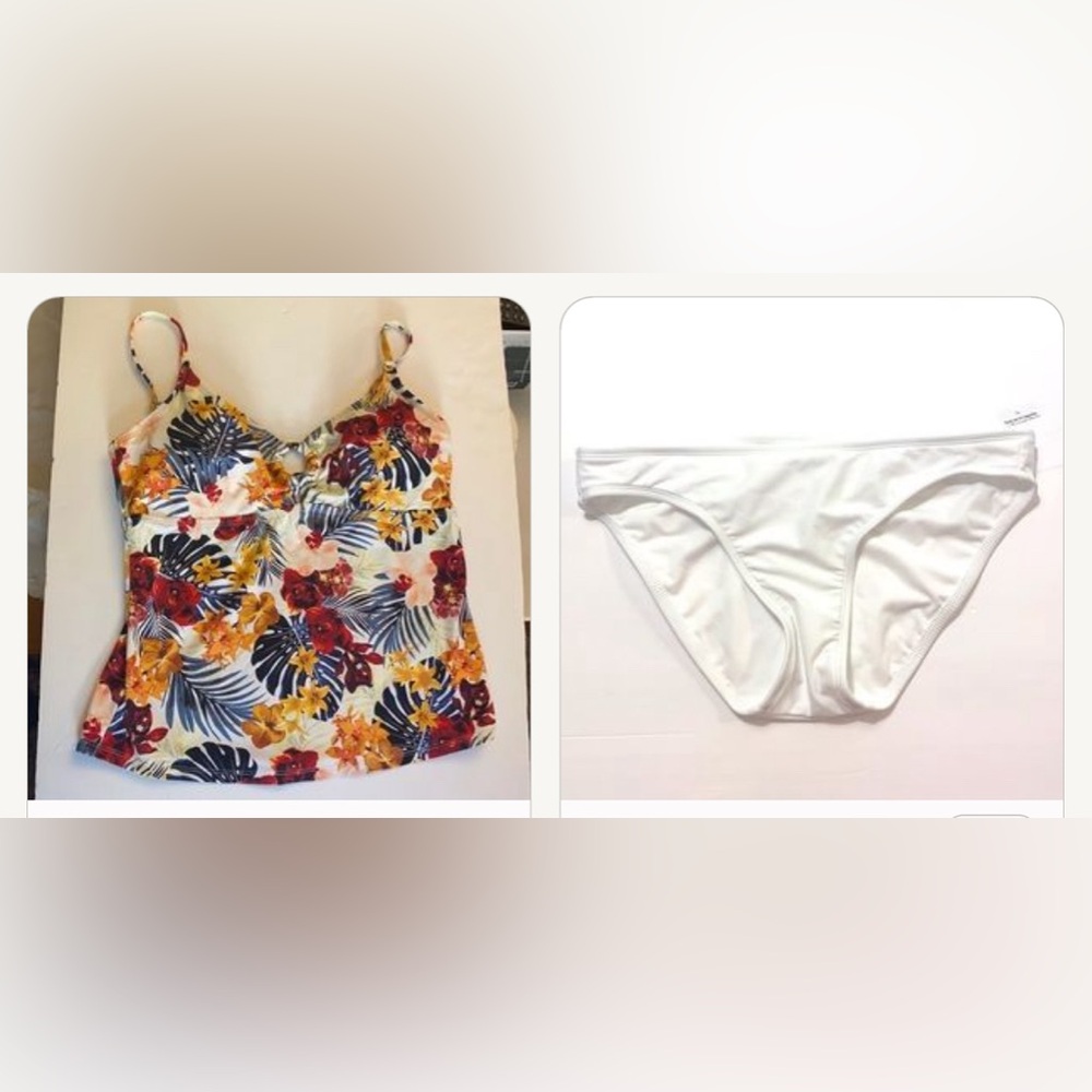 New w/o tag. Apt.9 Floral Top & Bottom Bathing Piece new without tag. Medium